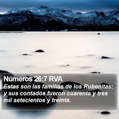Números 26:7 RVA Bible Verse Image