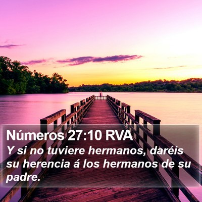 Números 27:10 RVA Bible Verse Image