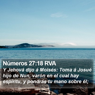 Números 27:18 RVA Bible Verse Image