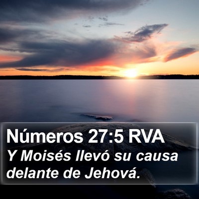 Números 27:5 RVA Bible Verse Image