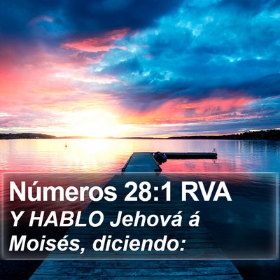 Números 28:1 RVA Bible Verse Image