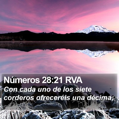 Números 28:21 RVA Bible Verse Image