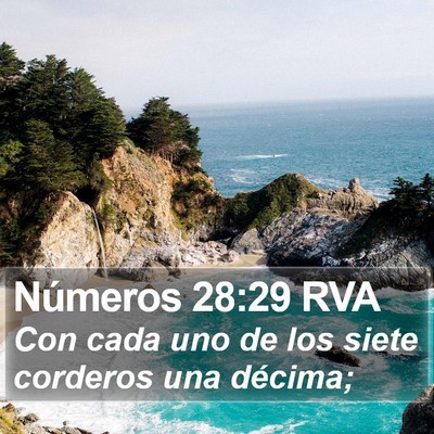 Números 28:29 RVA Bible Verse Image