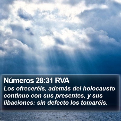 Números 28:31 RVA Bible Verse Image