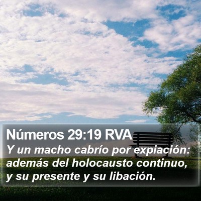 Números 29:19 RVA Bible Verse Image