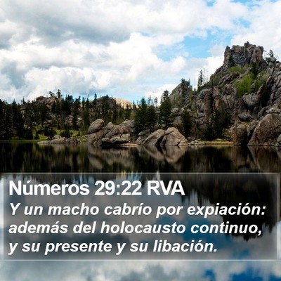 Números 29:22 RVA Bible Verse Image