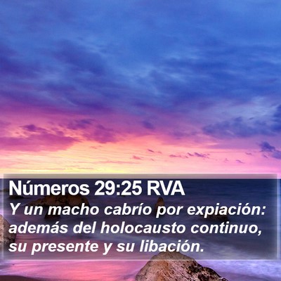 Números 29:25 RVA Bible Verse Image