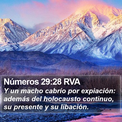 Números 29:28 RVA Bible Verse Image