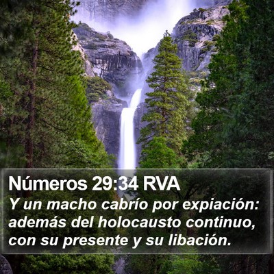 Números 29:34 RVA Bible Verse Image
