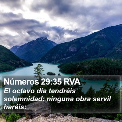 Números 29:35 RVA Bible Verse Image