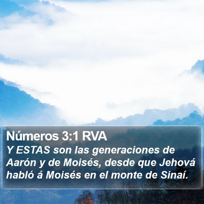 Números 3:1 RVA Bible Verse Image