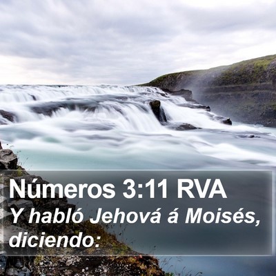 Números 3:11 RVA Bible Verse Image