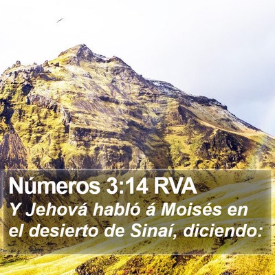 Números 3:14 RVA Bible Verse Image