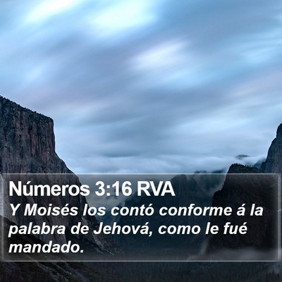 Números 3:16 RVA Bible Verse Image