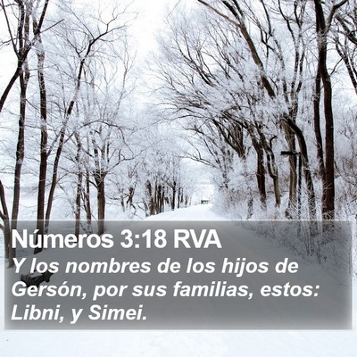 Números 3:18 RVA Bible Verse Image