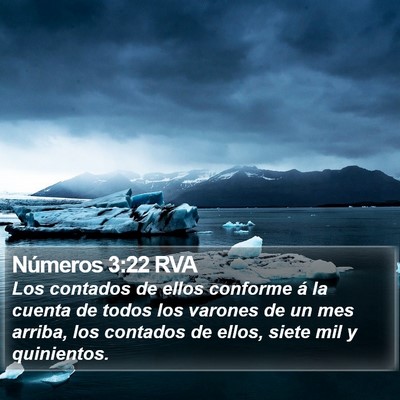 Números 3:22 RVA Bible Verse Image