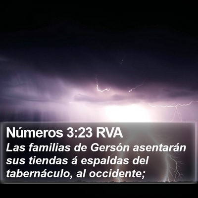 Números 3:23 RVA Bible Verse Image