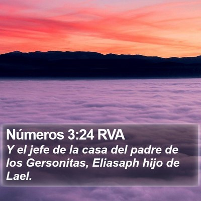 Números 3:24 RVA Bible Verse Image