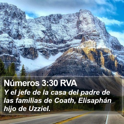 Números 3:30 RVA Bible Verse Image