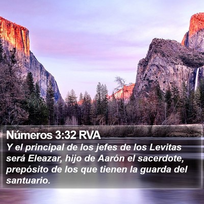 Números 3:32 RVA Bible Verse Image
