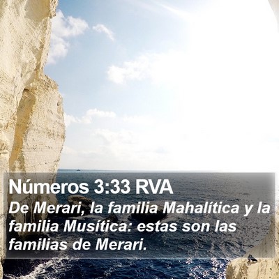 Números 3:33 RVA Bible Verse Image