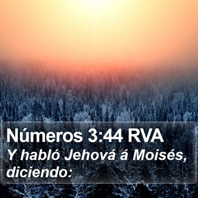 Números 3:44 RVA Bible Verse Image