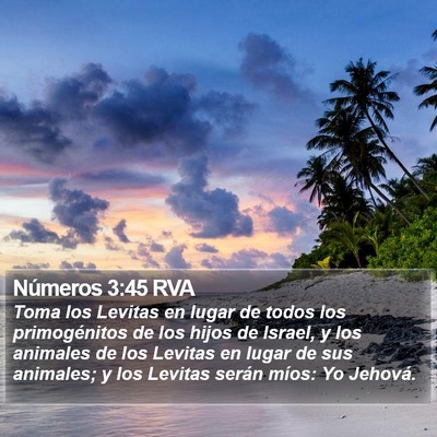Números 3:45 RVA Bible Verse Image
