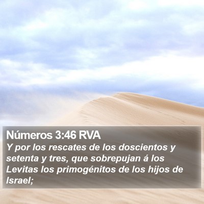 Números 3:46 RVA Bible Verse Image