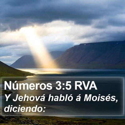Números 3:5 RVA Bible Verse Image