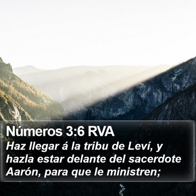 Números 3:6 RVA Bible Verse Image