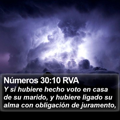 Números 30:10 RVA Bible Verse Image