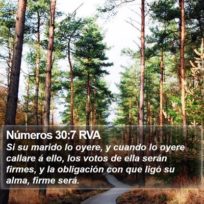 Números 30:7 RVA Bible Verse Image