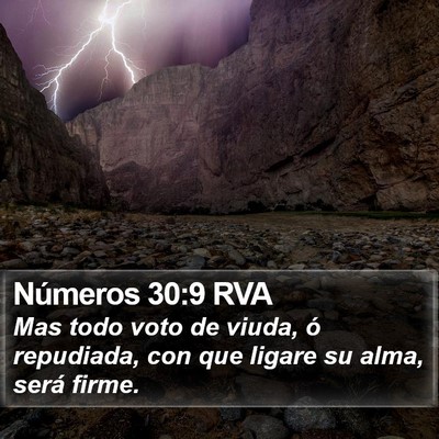 Números 30:9 RVA Bible Verse Image