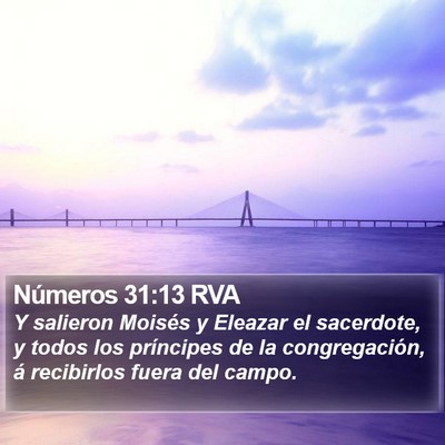 Números 31:13 RVA Bible Verse Image
