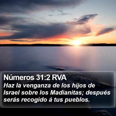 Números 31:2 RVA Bible Verse Image