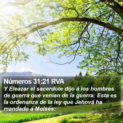 Números 31:21 RVA Bible Verse Image