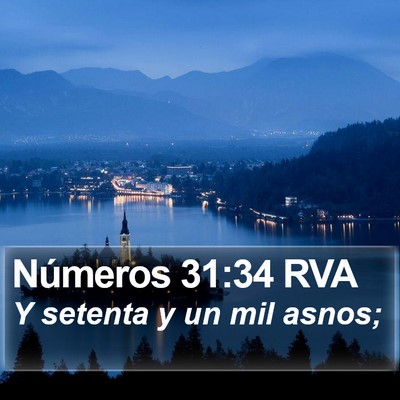 Números 31:34 RVA Bible Verse Image