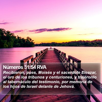 Números 31:54 RVA Bible Verse Image