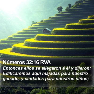 Números 32:16 RVA Bible Verse Image