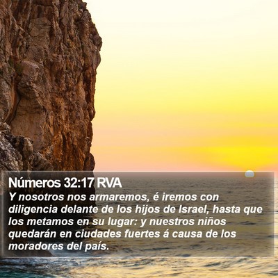 Números 32:17 RVA Bible Verse Image
