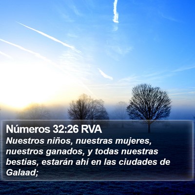 Números 32:26 RVA Bible Verse Image