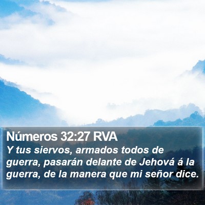 Números 32:27 RVA Bible Verse Image