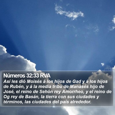 Números 32:33 RVA Bible Verse Image