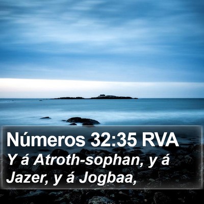 Números 32:35 RVA Bible Verse Image
