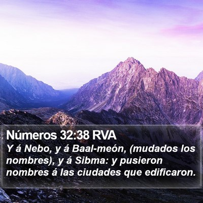 Números 32:38 RVA Bible Verse Image