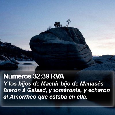 Números 32:39 RVA Bible Verse Image