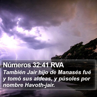 Números 32:41 RVA Bible Verse Image