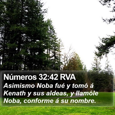 Números 32:42 RVA Bible Verse Image