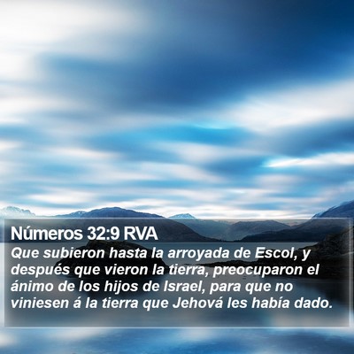 Números 32:9 RVA Bible Verse Image