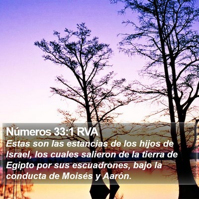 Números 33:1 RVA Bible Verse Image